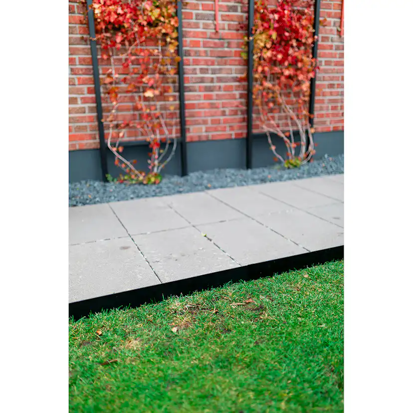 Kantskydd Kreativ Skotte Garden Rabattkant Svart Stål 16X100 cm 4-Pack för Gräskant & Grusgång