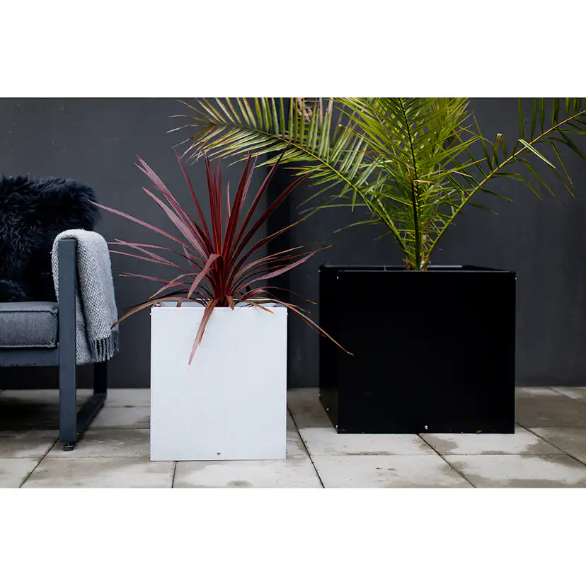 Ytterkruka Skotte Garden Plantera Svart Förgalvaniserad Stål 60X60X55 cm