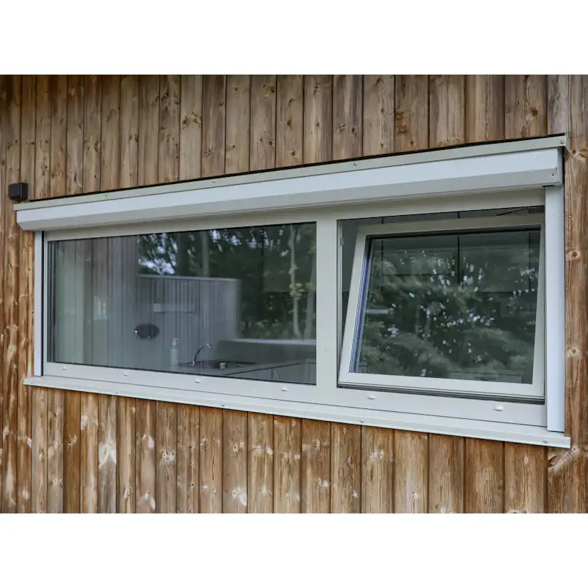 Underkantshängt Kippfönster NorDan HelAlu 3-Glas Aluminium