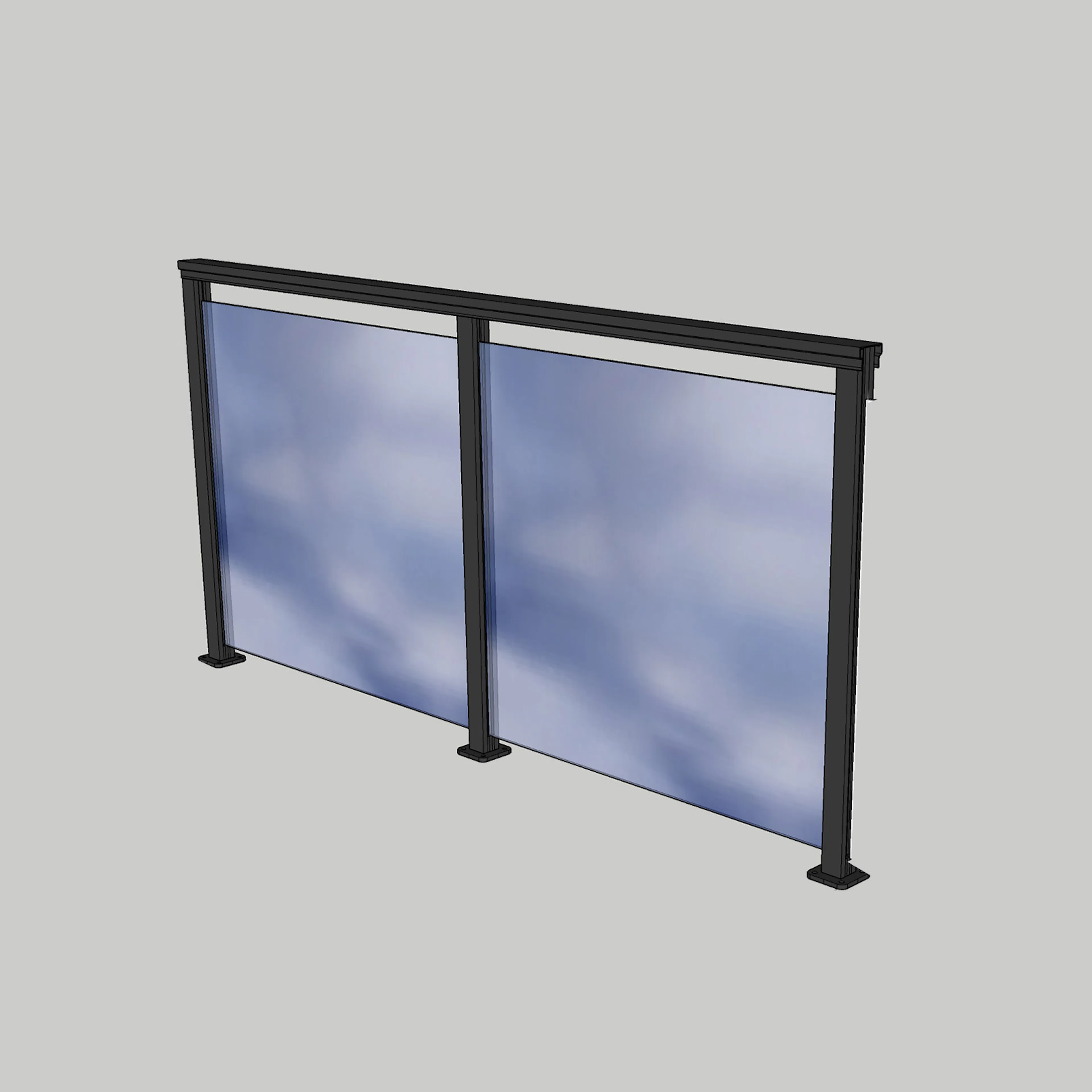 Glasräcke Novoroom Komplett Sektion A-M