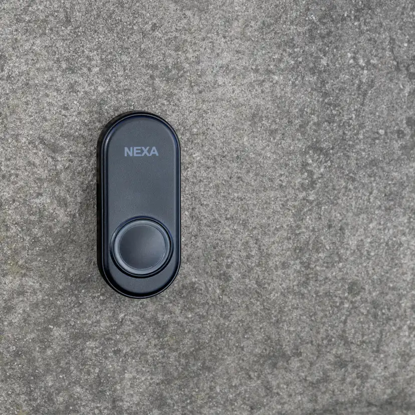 Dörrklocka Nexa Tryckknapp Svart MLT-1925