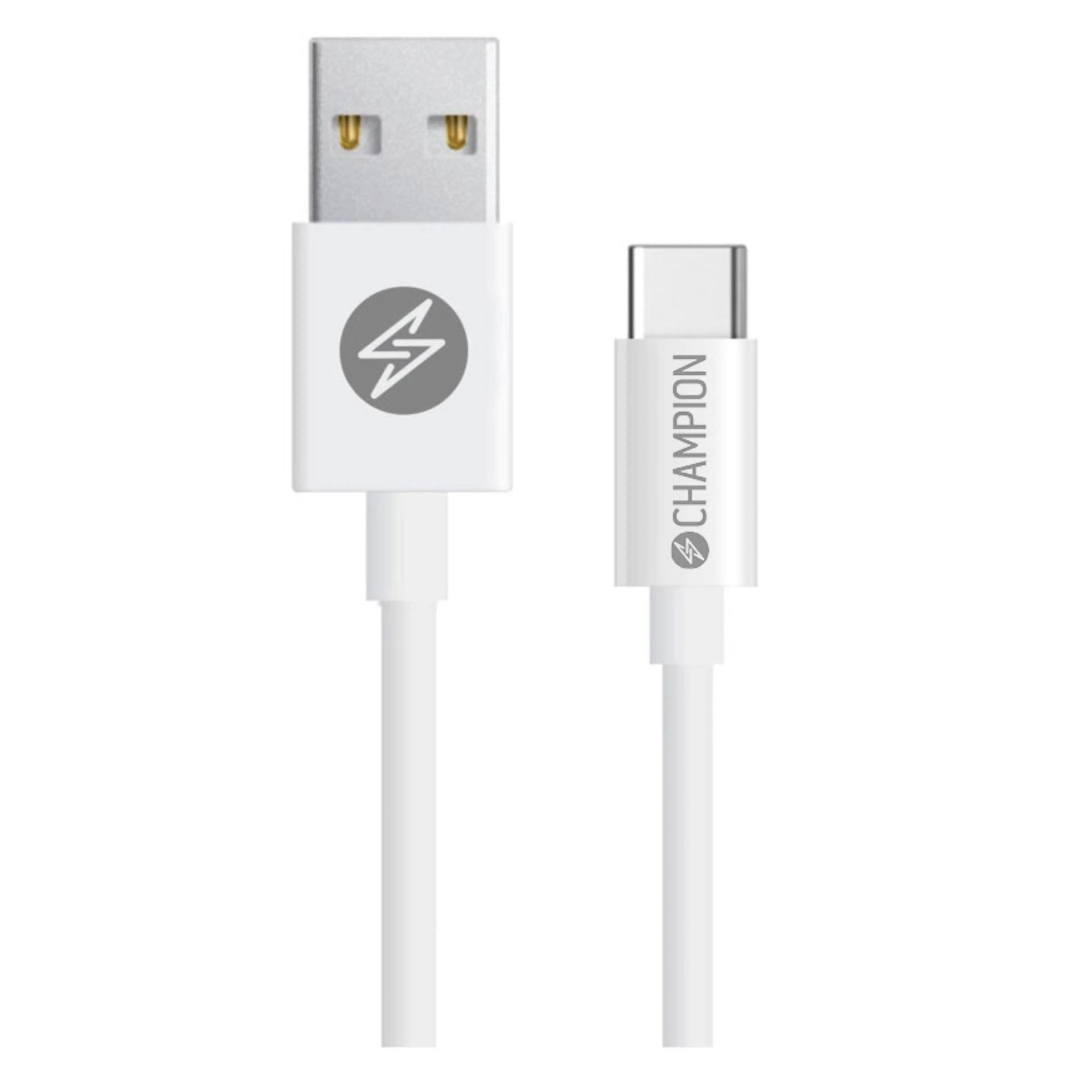 USB-A Champion till USB-C Kabel 1m Vit