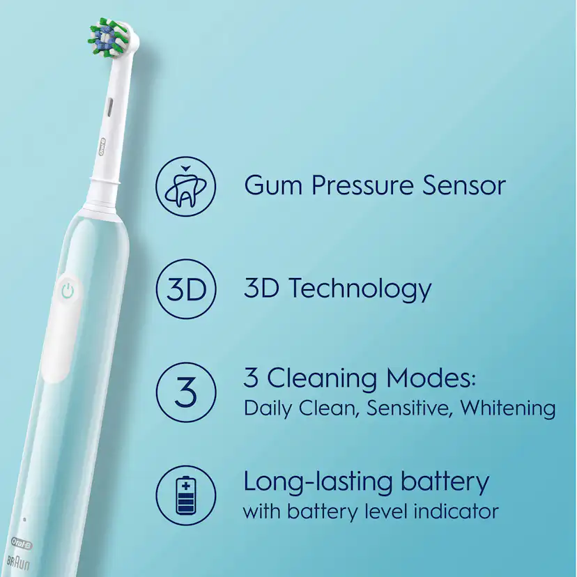 Eltandborste Oral-B Pro3 + Extra Refill + TC