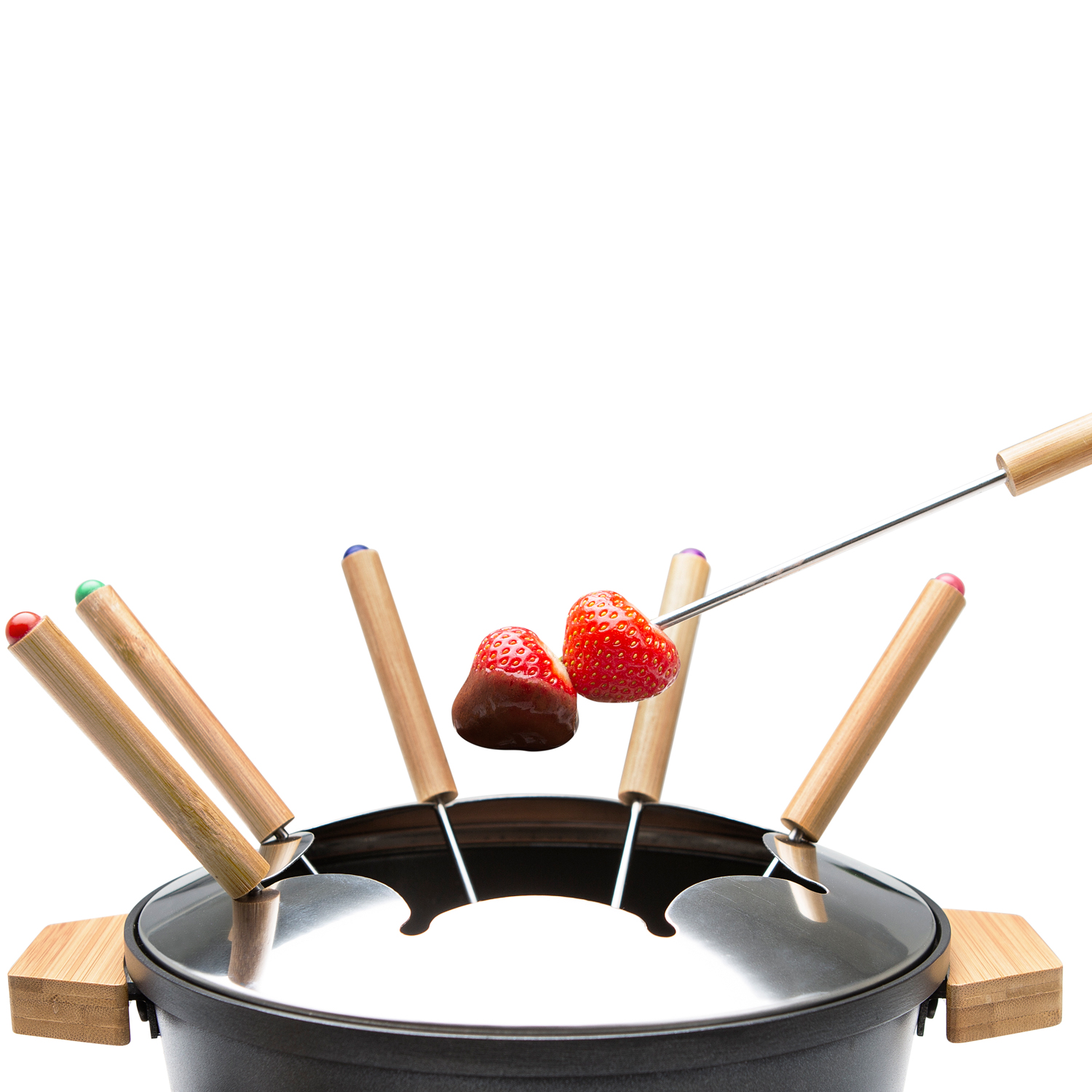 Fondueset Princess Pure Bamboo 1,5L 8 st Pinnar