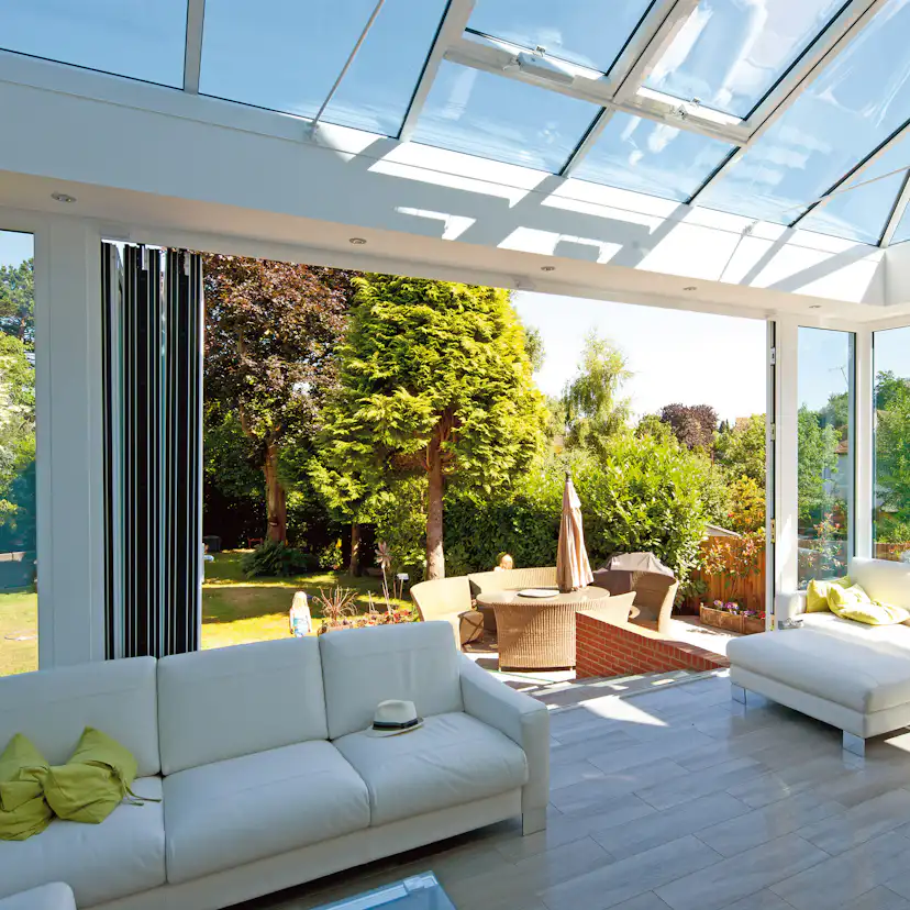 Vikdörrar NorDan HelAlu 6-Delad 3-Glas