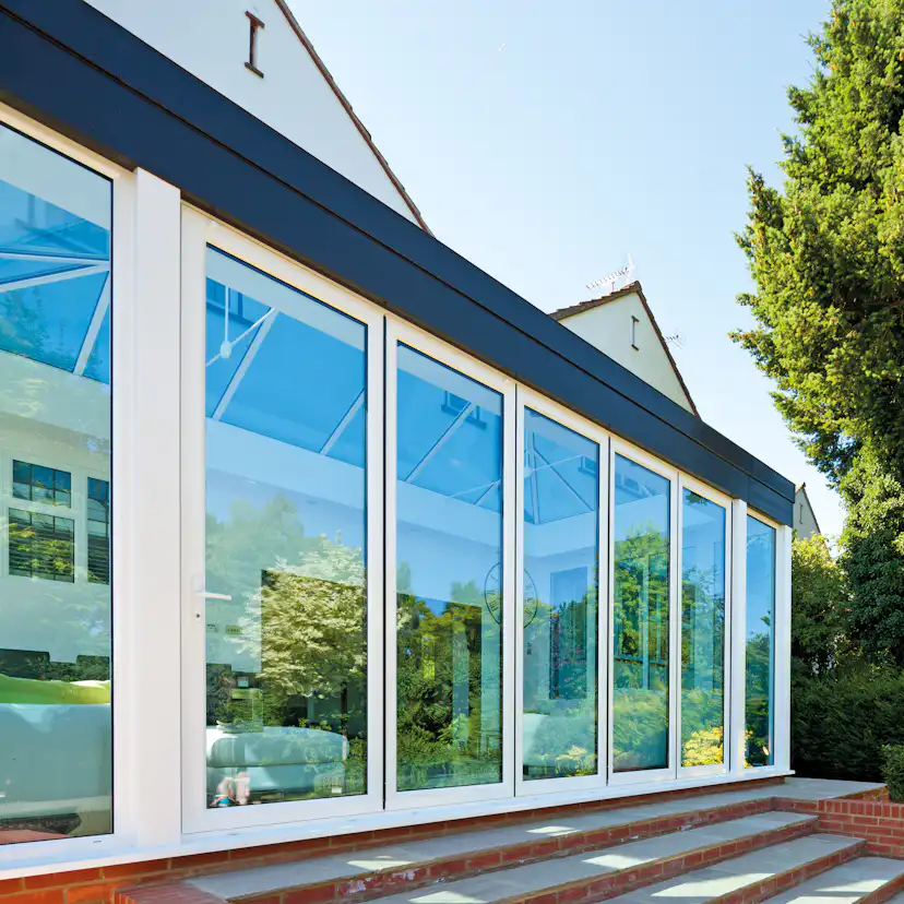 Vikdörrar NorDan HelAlu 4-Delad 3-Glas