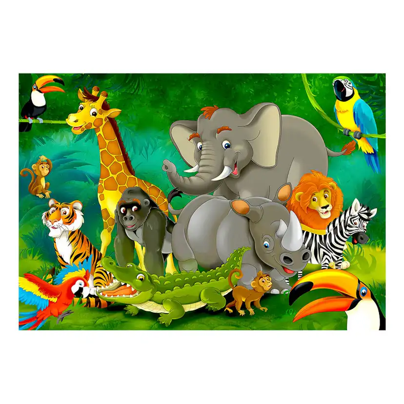 Fototapet Arkiio Självhäftande Colourful Safari