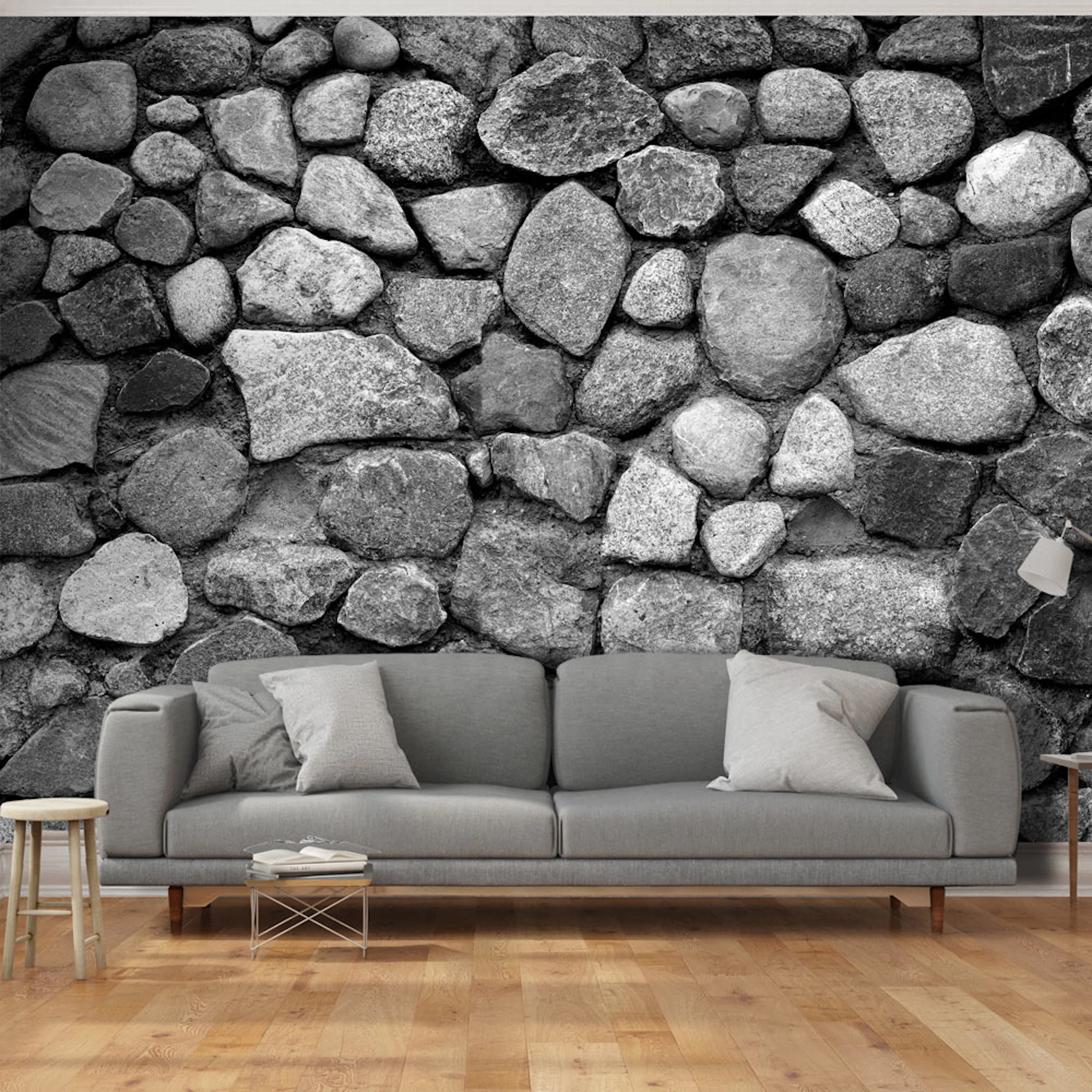 Fototapet Arkiio Självhäftande Grey Defence