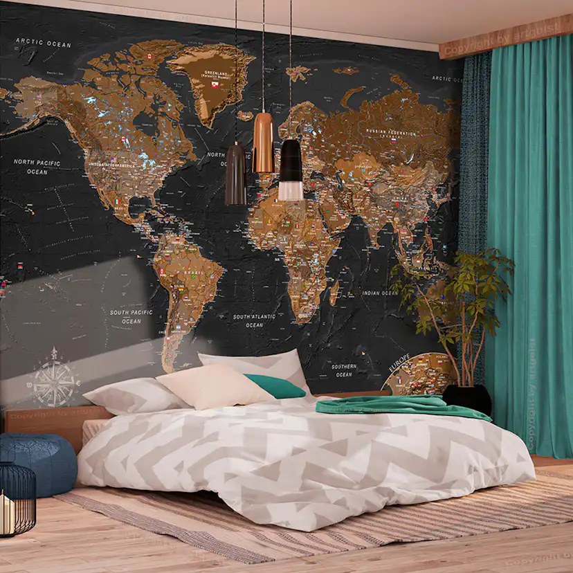Fototapet Arkiio World: Stylish Map