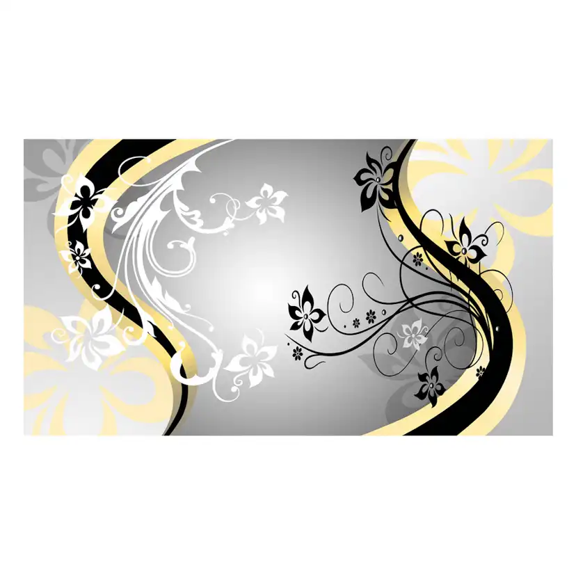 Fototapet Arkiio Självhäftande Art Flowers Yellow