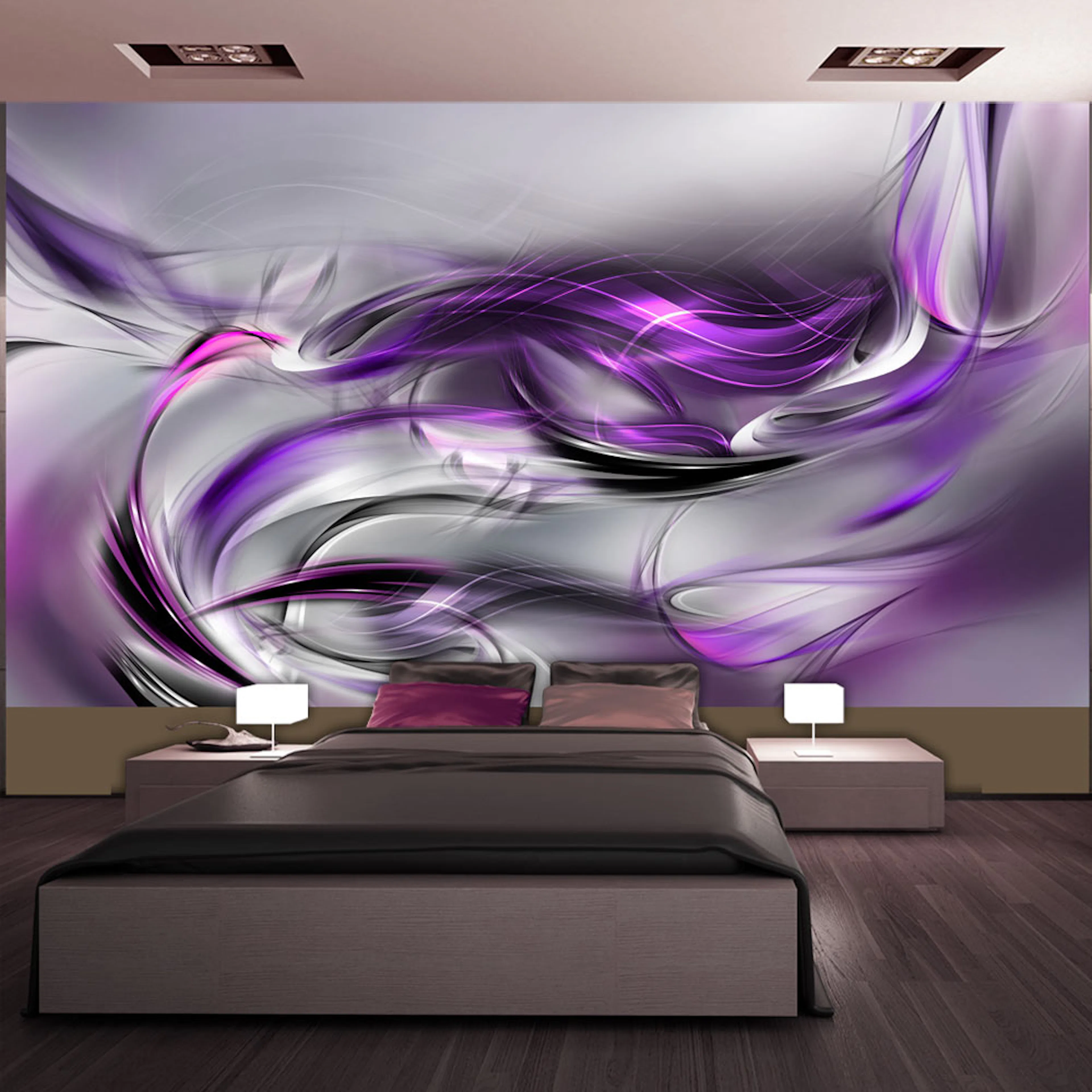 Fototapet XXL Arkiio Purple Swirls II 500x280 cm