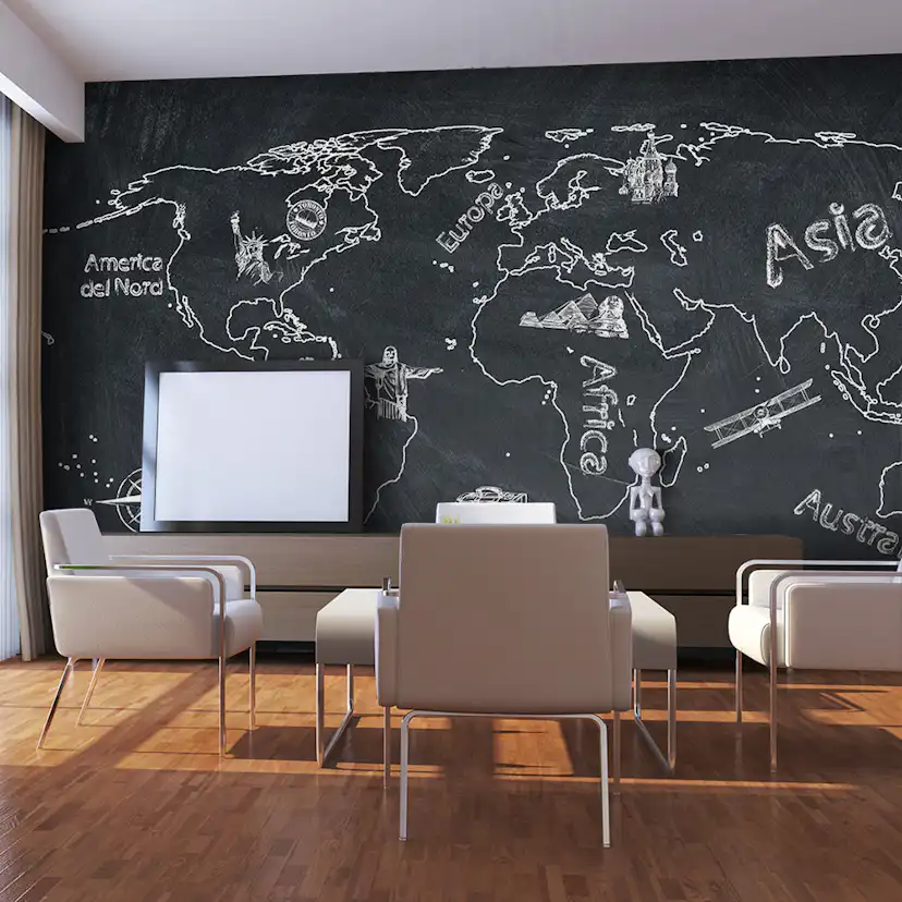 Fototapet Arkiio Liten resa. Stor resor italienska 450x270 cm