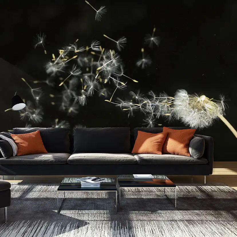 Fototapet Arkiio Maskros frön transporteras med vinden 450x270 cm