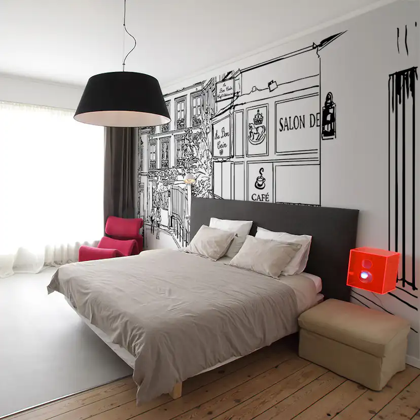 Fototapet XXL Arkiio En promenad genom Paris gator 550x270 cm