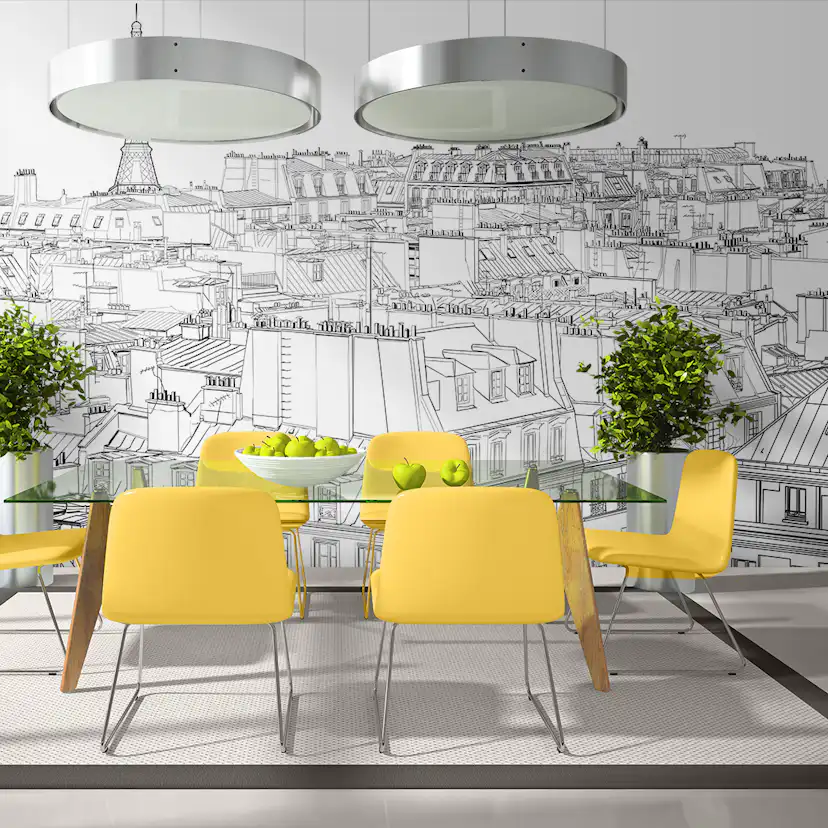 Fototapet XXL Arkiio Parisian s sketchbook 550x270 cm