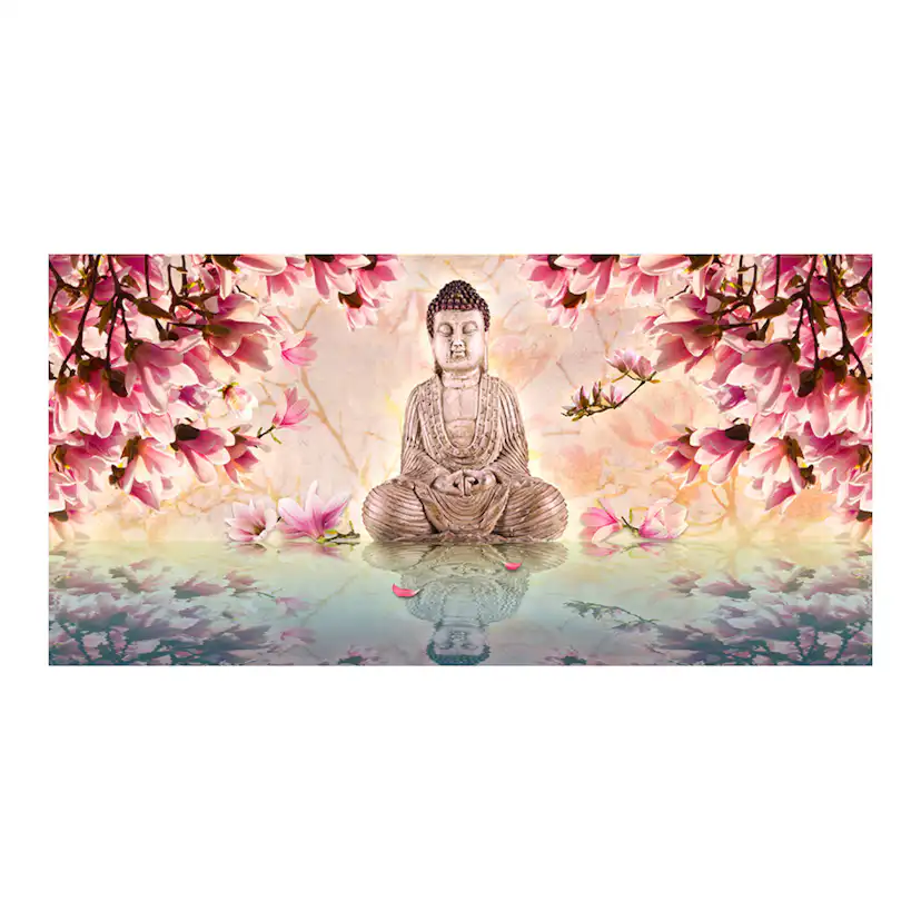 Fototapet XXL Arkiio Buddha and magnolia 550x270 cm