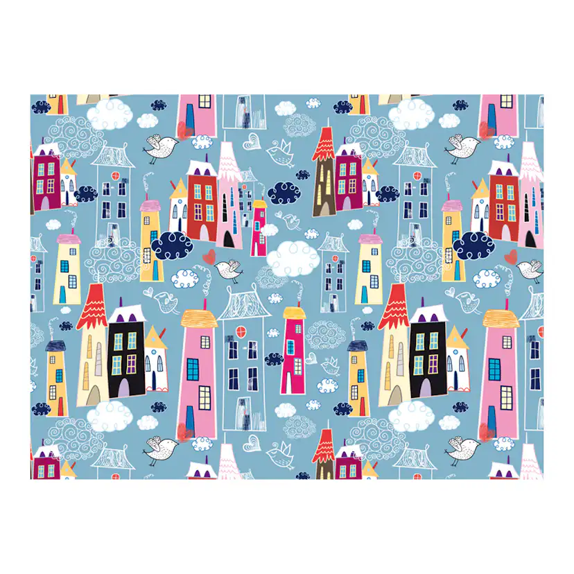 Fototapet Arkiio Stad Bland Molnen