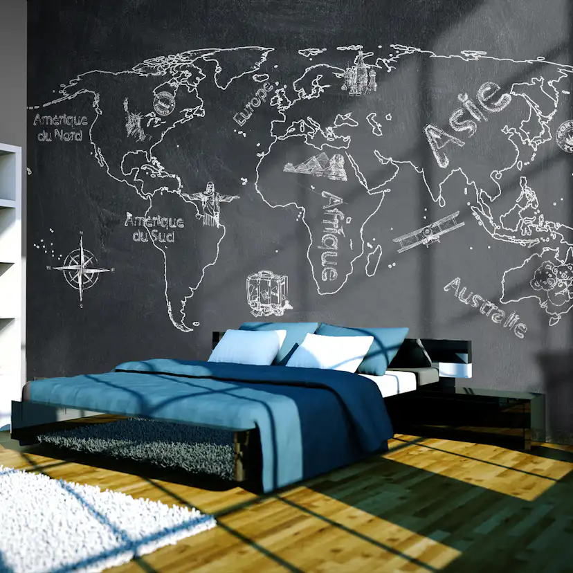 Fototapet Arkiio Liten Resa. Stor Resor Franska