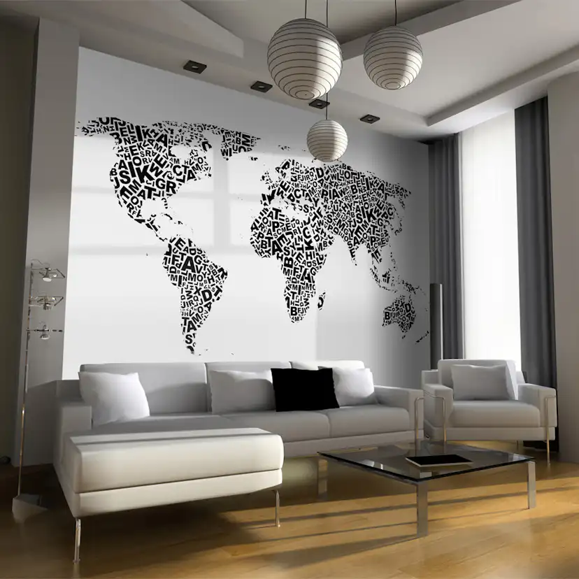 Fototapet Arkiio Karta Över Tankar