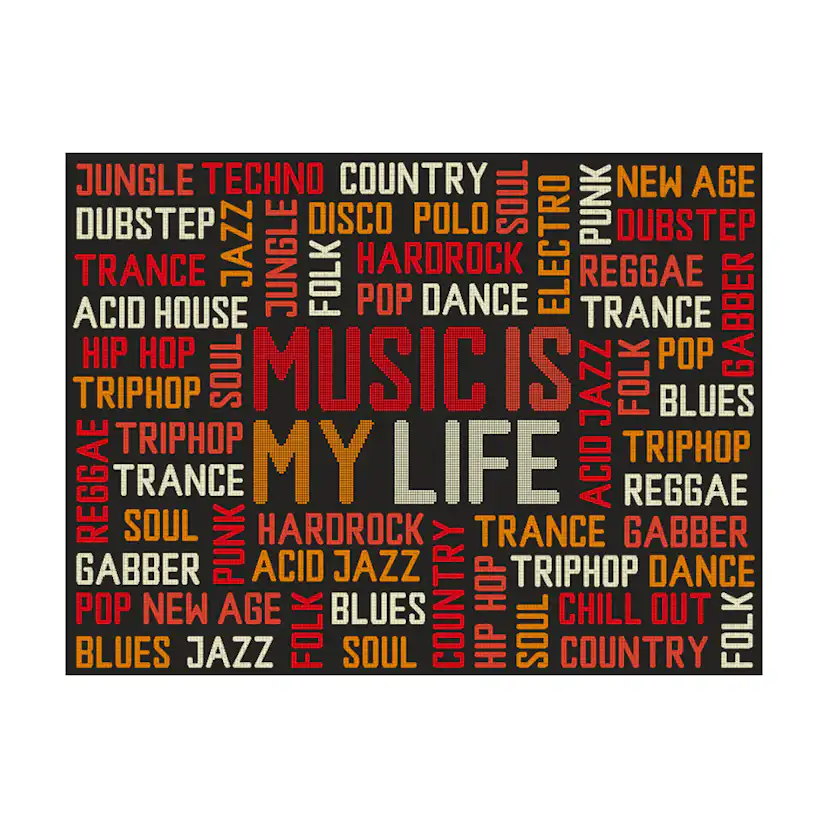 Fototapet Arkiio Music Is My Life