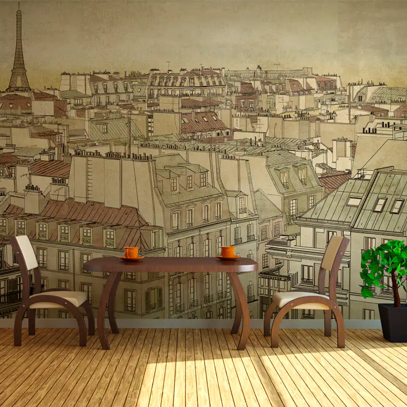 Fototapet Arkiio Farväl Paris!