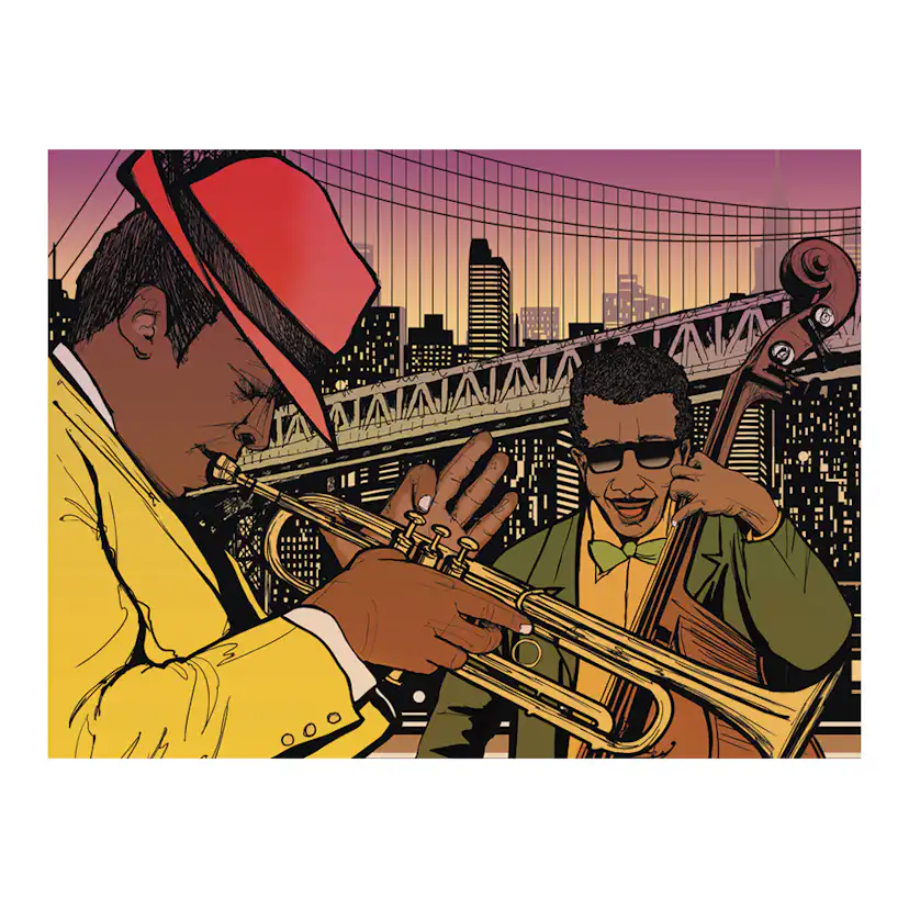 Fototapet Arkiio Jazz På Kvällen