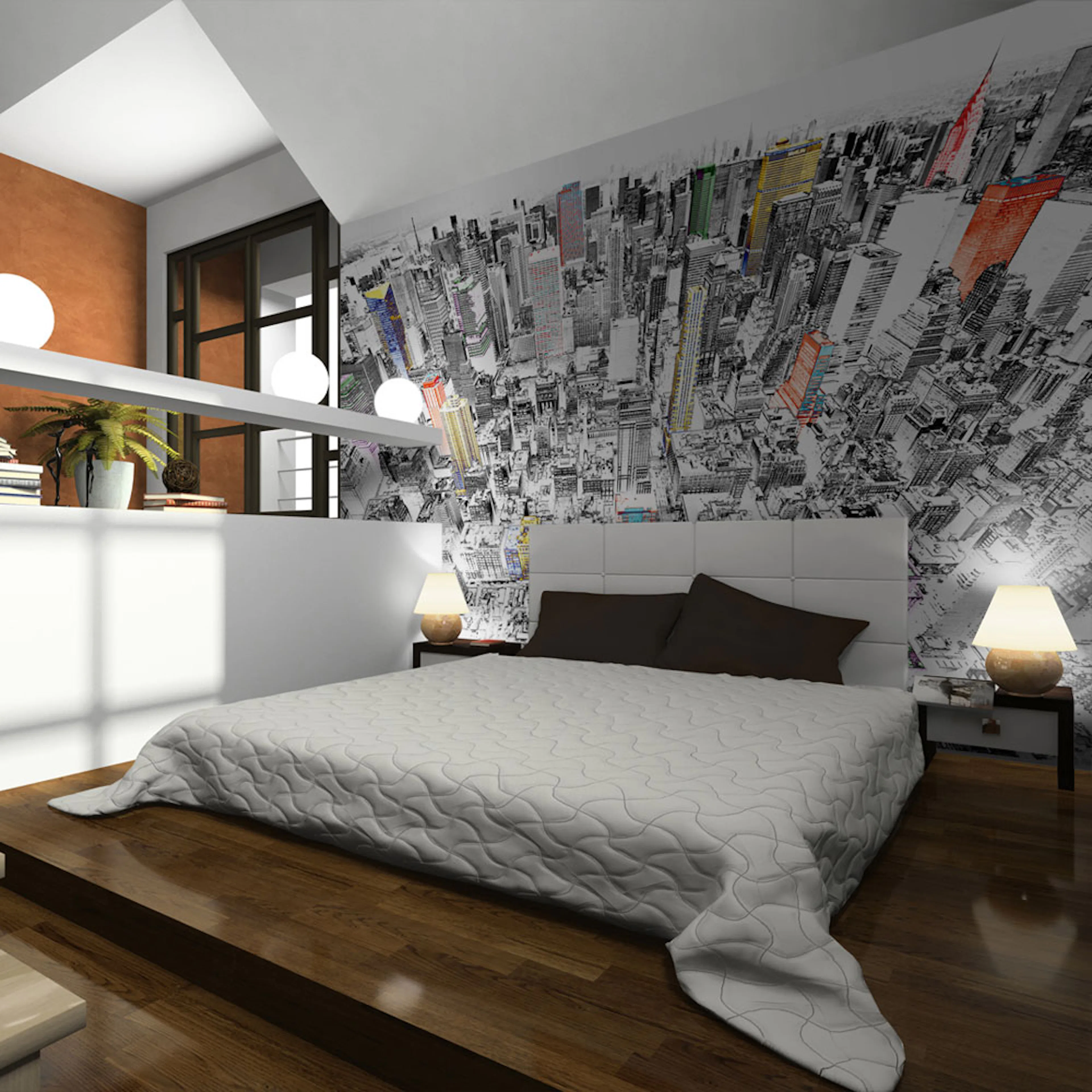 Fototapet Arkiio Skiss Över New York