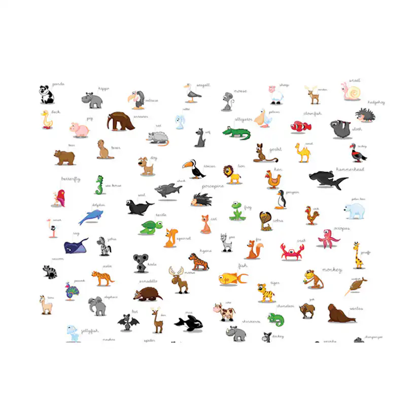 Fototapet Arkiio Djur För Barn