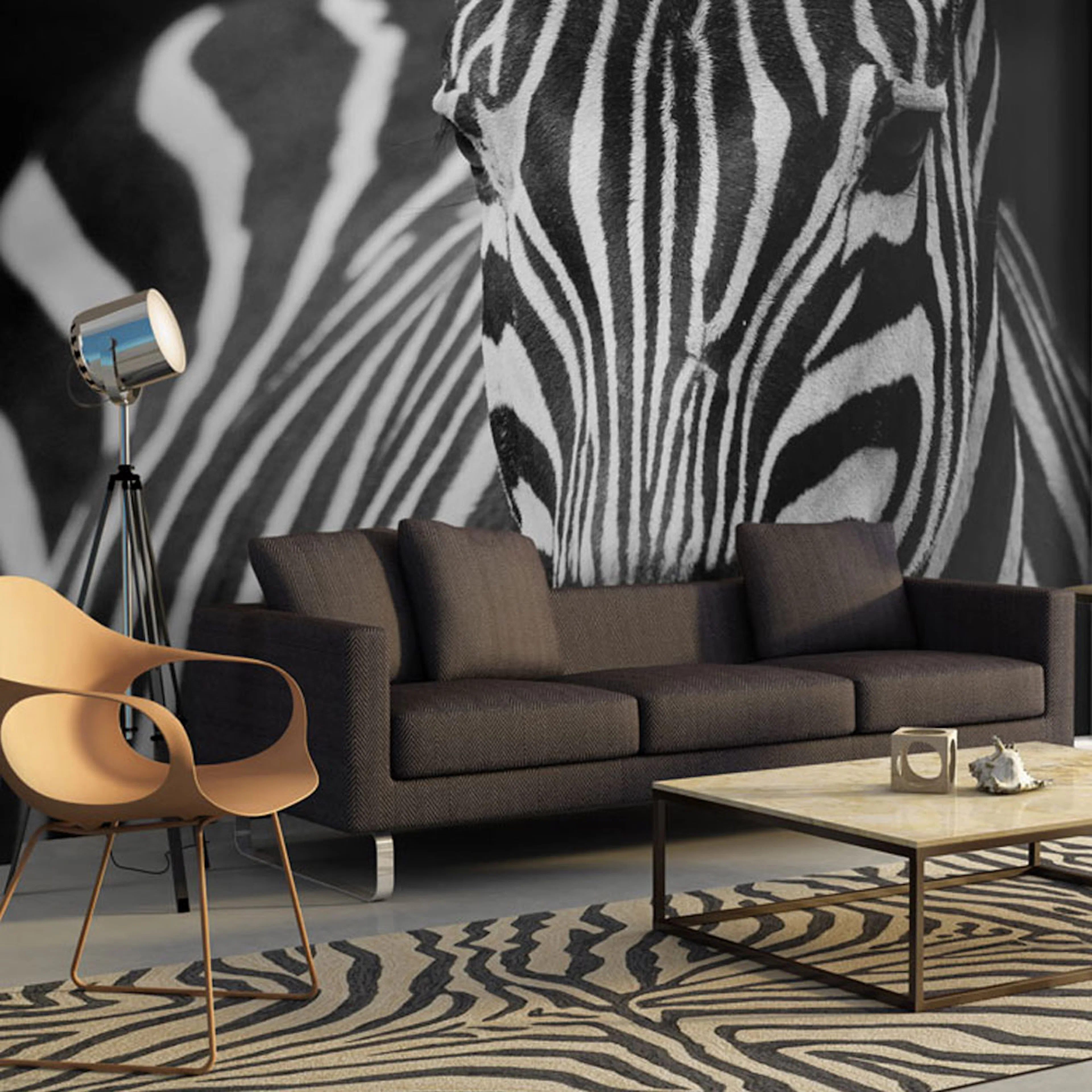 Fototapet Arkiio Vit Med Svarta Ränder