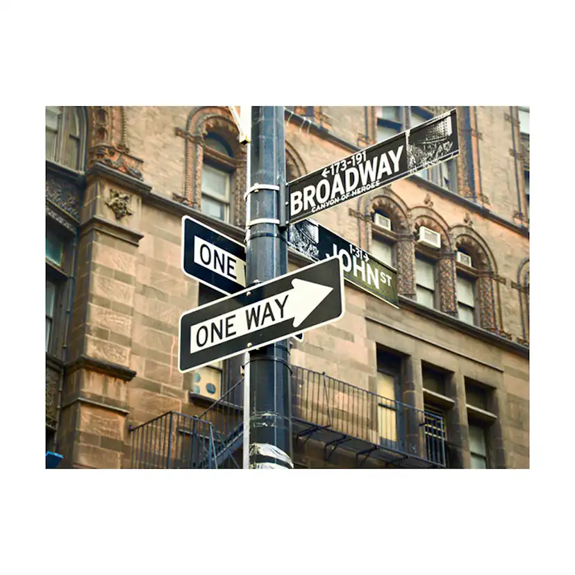 Fototapet Arkiio Alla Vägar Leder Till Broadway