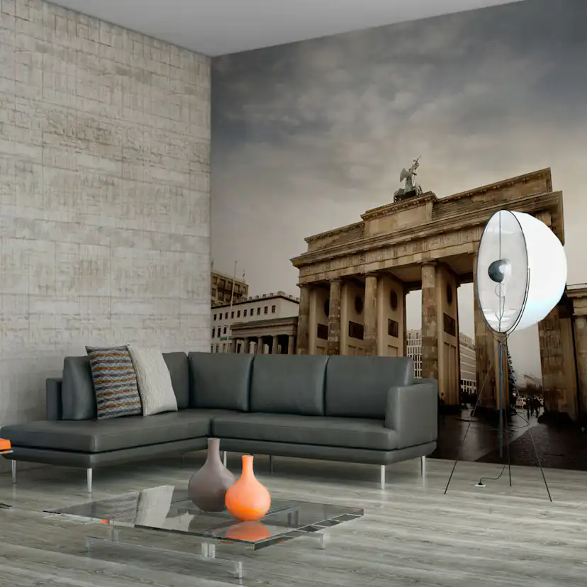 Fototapet Arkiio Turister Nära Brandenburger Tor