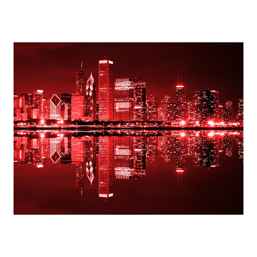 Fototapet Arkiio Vin Färgade Chicago