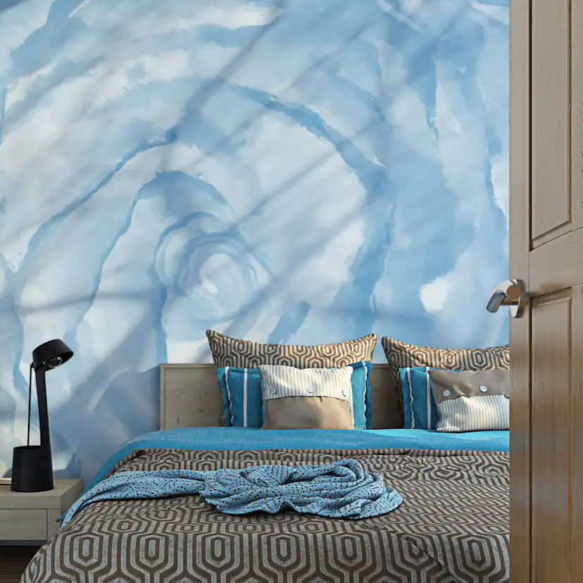 Fototapet Arkiio Ros Blå