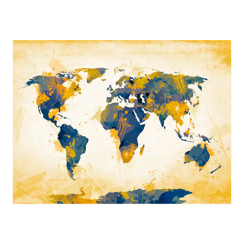 Fototapet Arkiio Map Of The World Sun And Sky