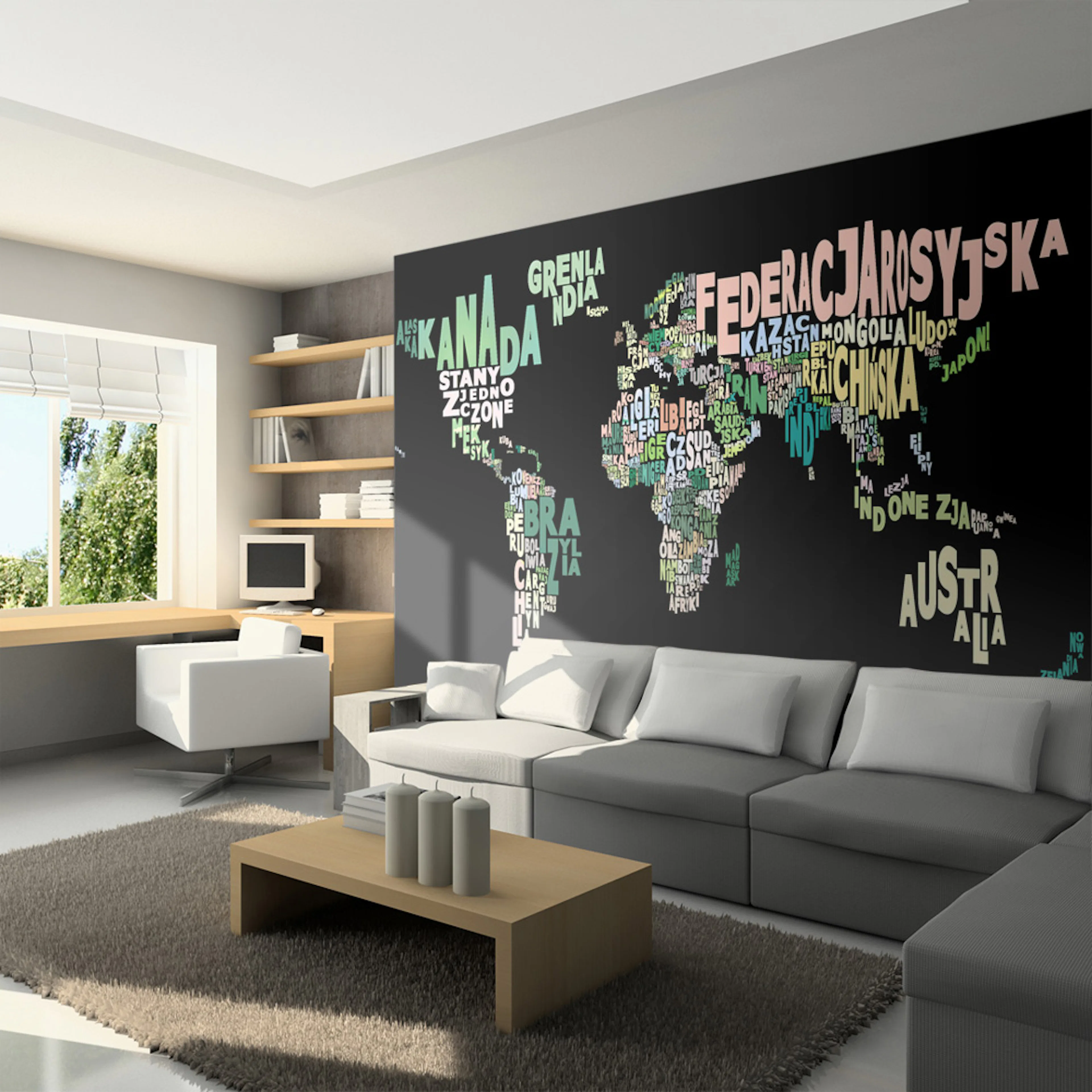 Fototapet Arkiio Geography In Polish