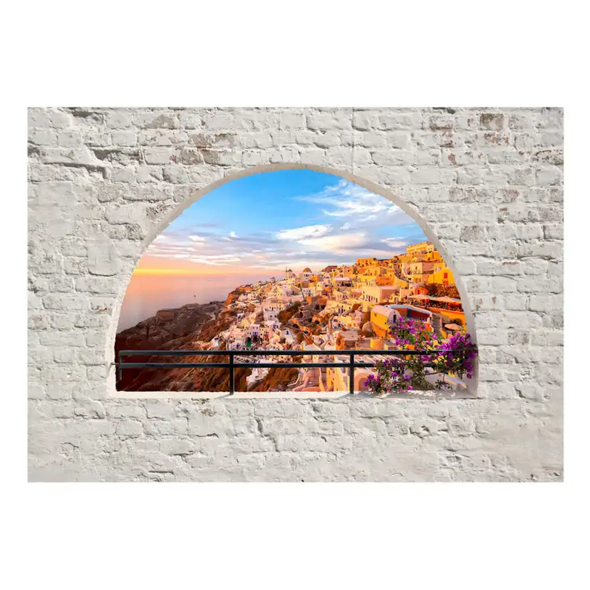 Fototapet Arkiio Självhäftande Santorini