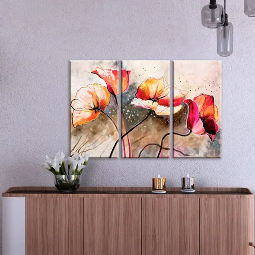 Tavla Arkiio Vallmor Piskade Av Vinden