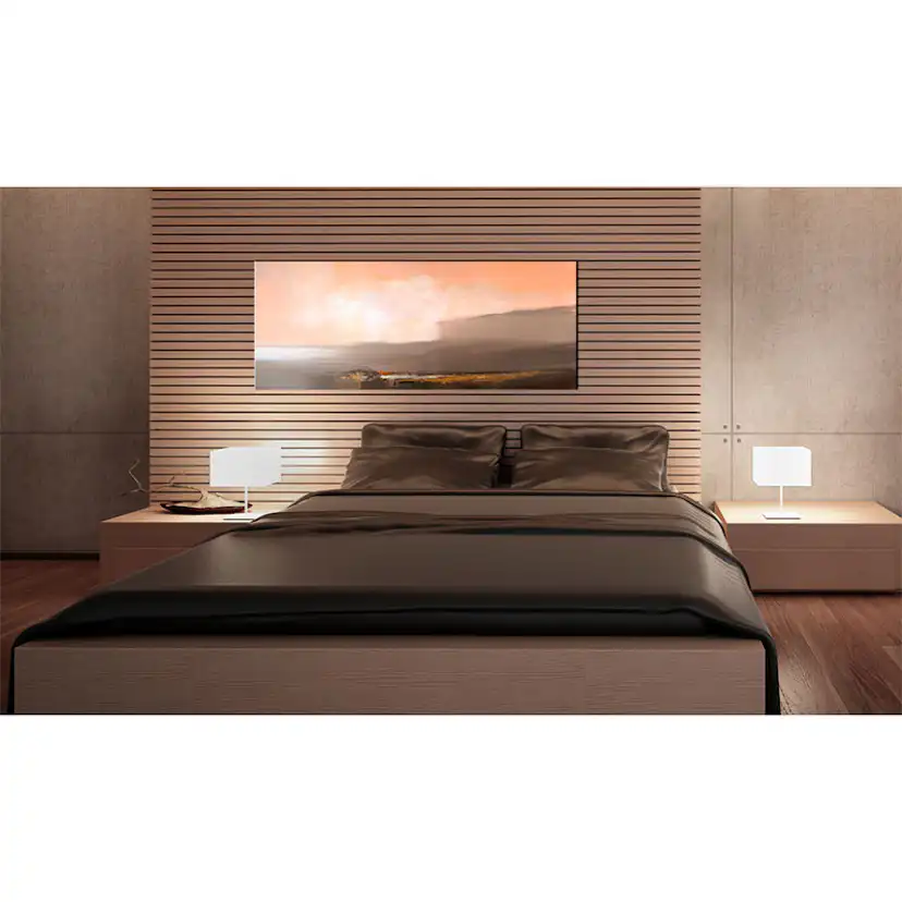 Handmålad Tavla Arkiio Mellan Rosa Och Grått 100x40