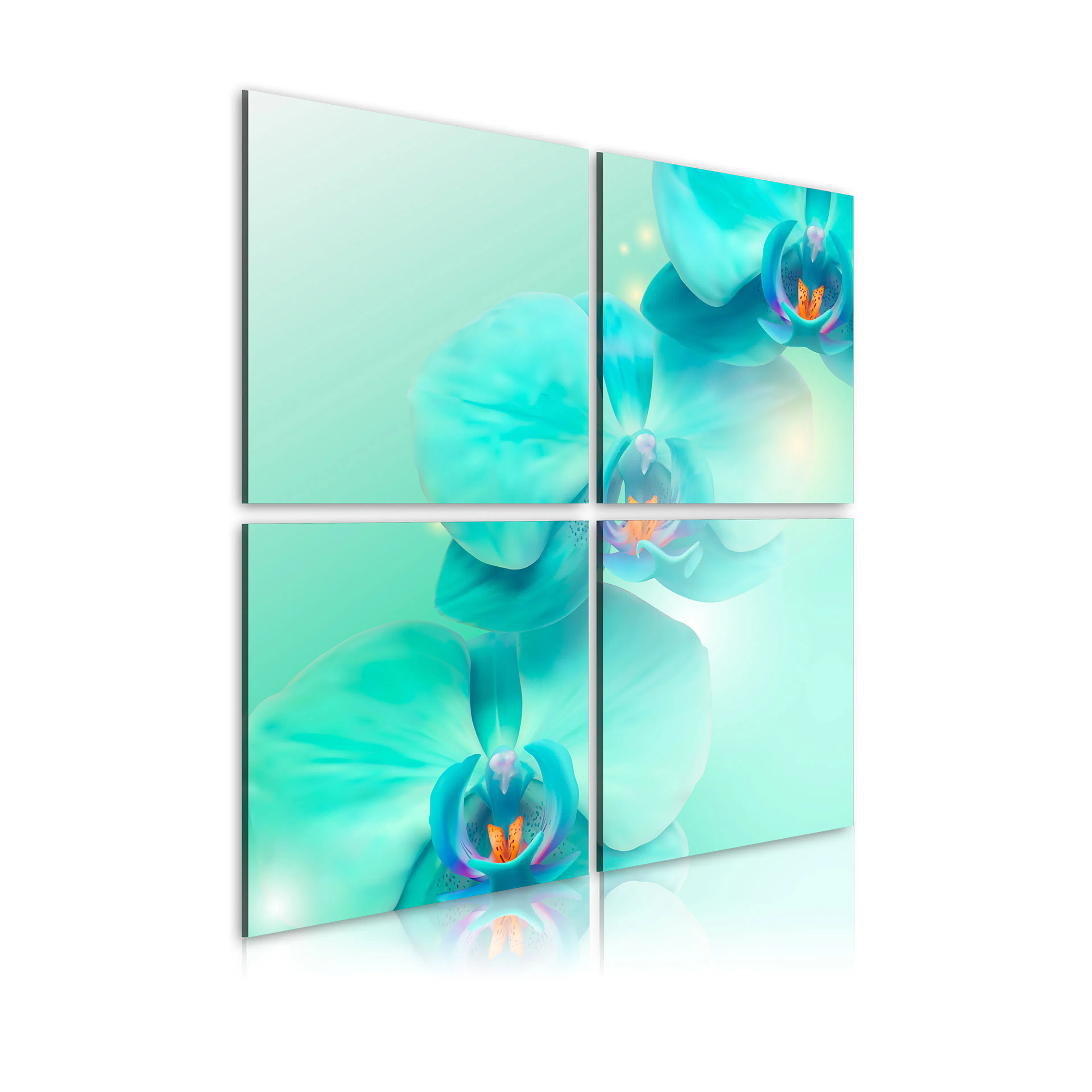 Tavla Arkiio Blå Orkidéer