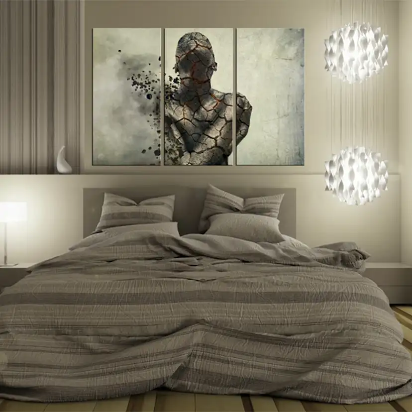 Tavla Arkiio The man Of Stone Triptych