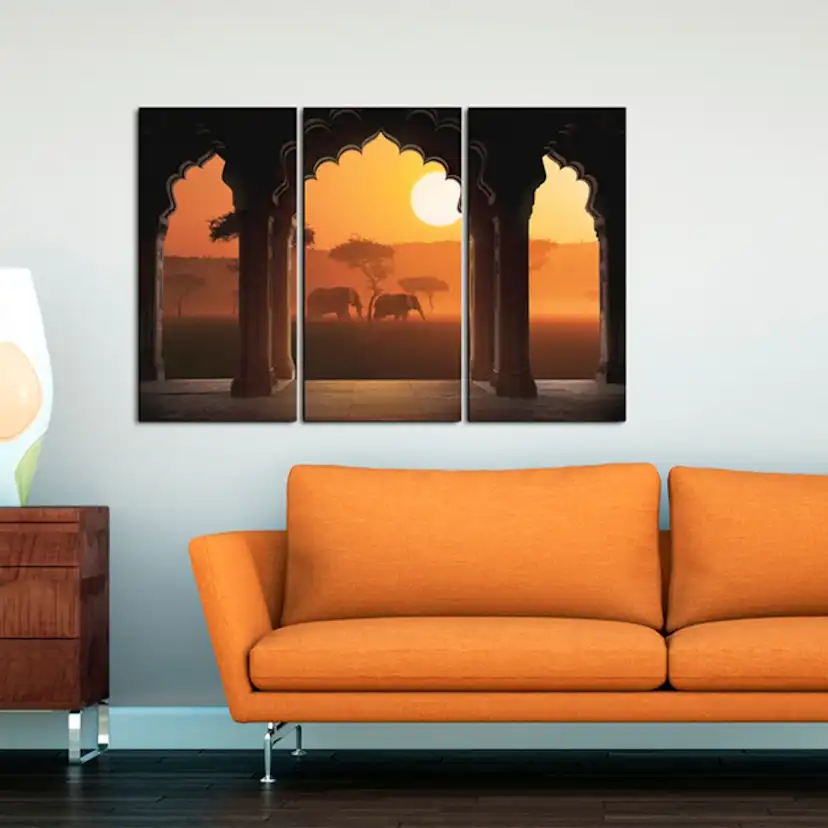 Tavla Arkiio The Tranquillity Of Africa Triptych