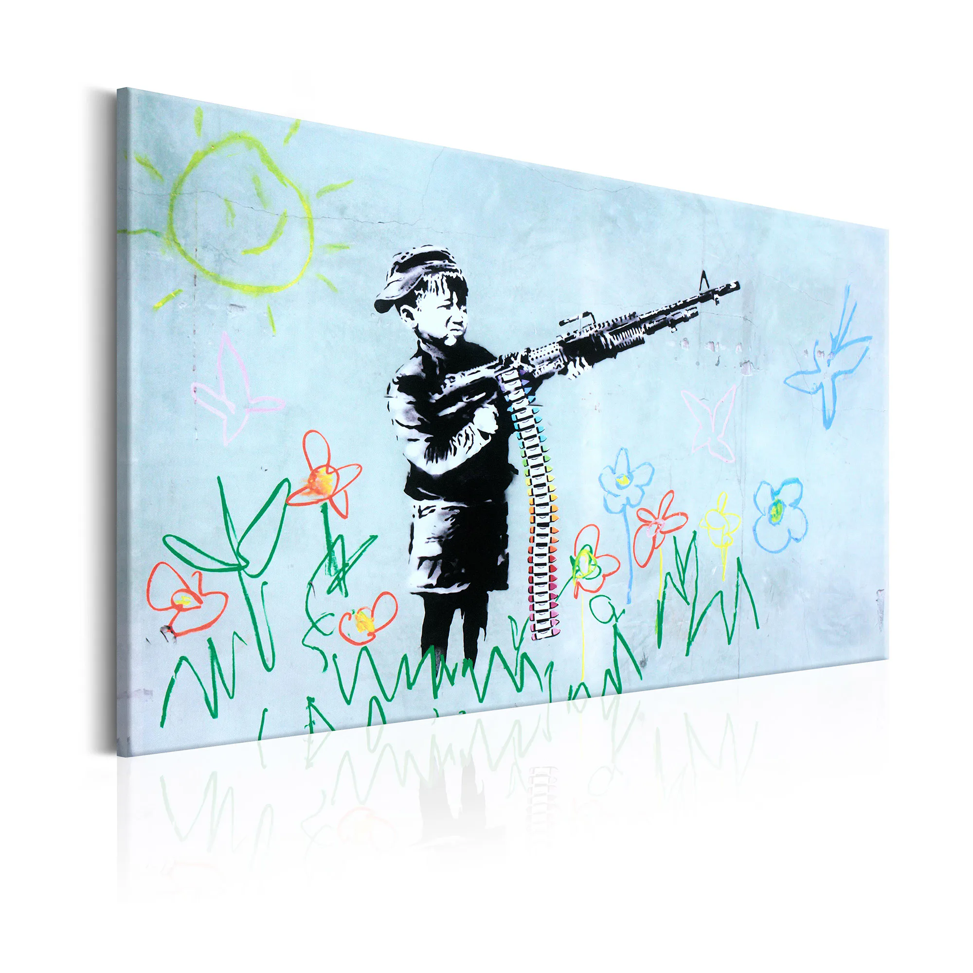 Tavla Arkiio Boy with Gun By Banksy