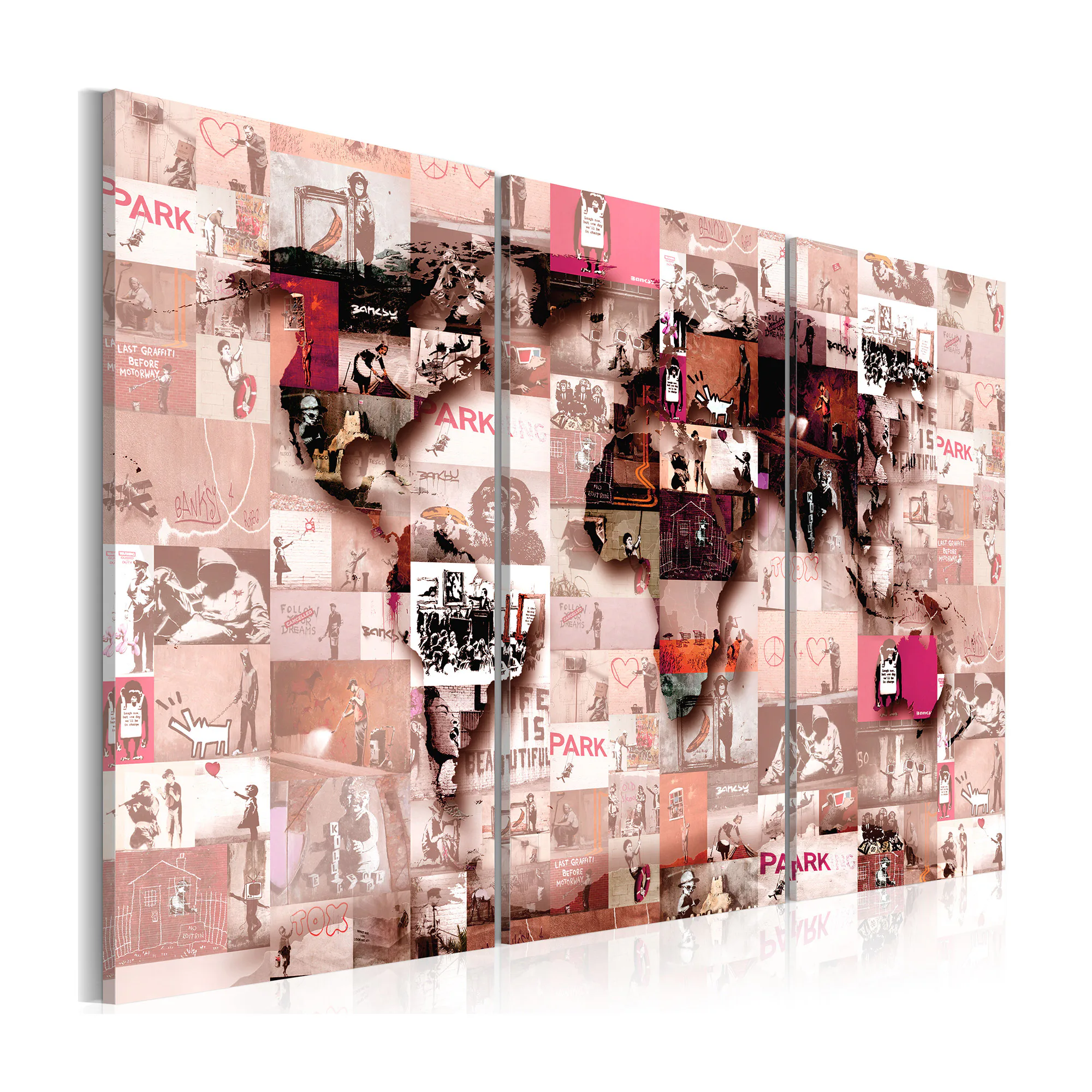 Tavla Arkiio Banksy Graffiti Collage IIII