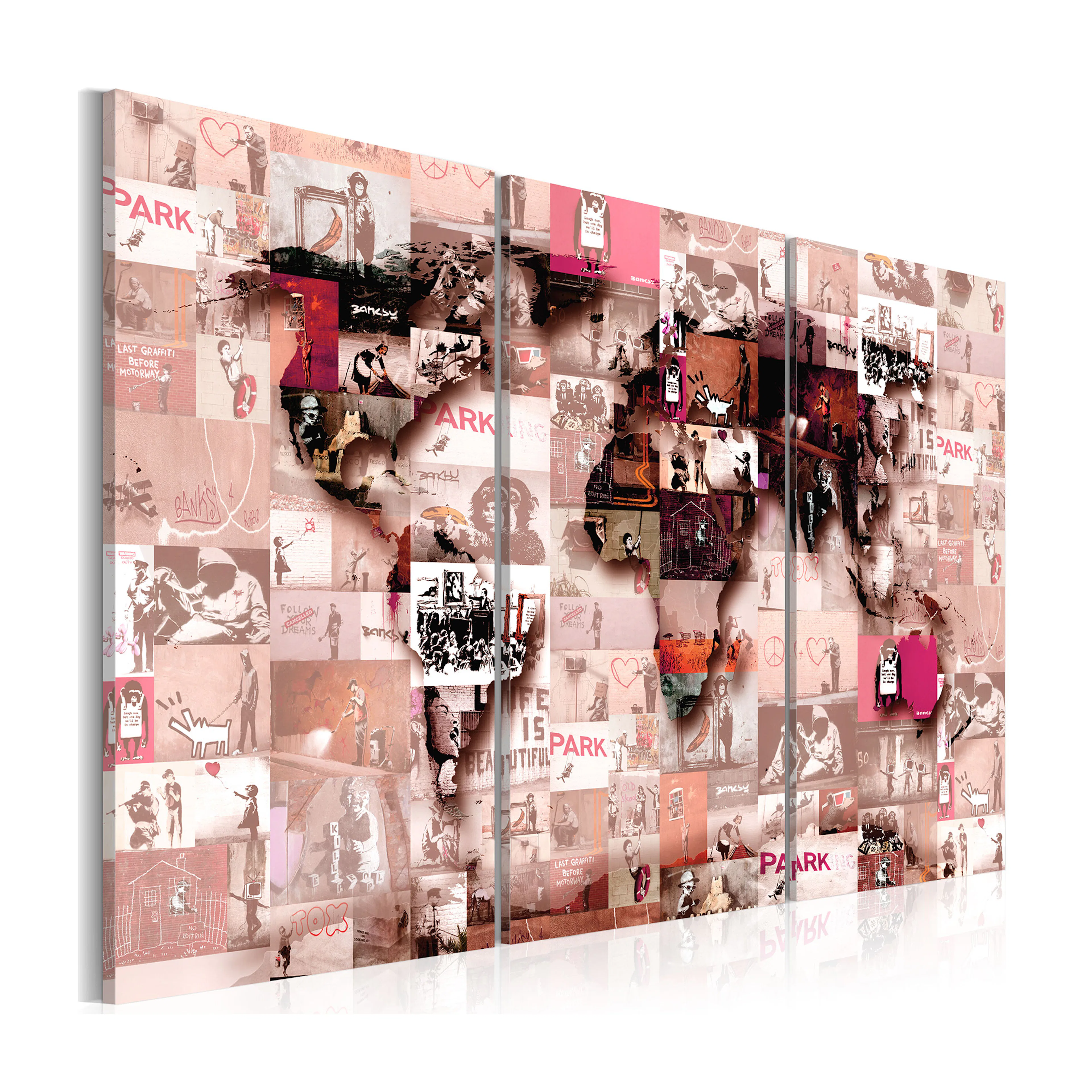 Tavla Arkiio Banksy Graffiti Collage IIII