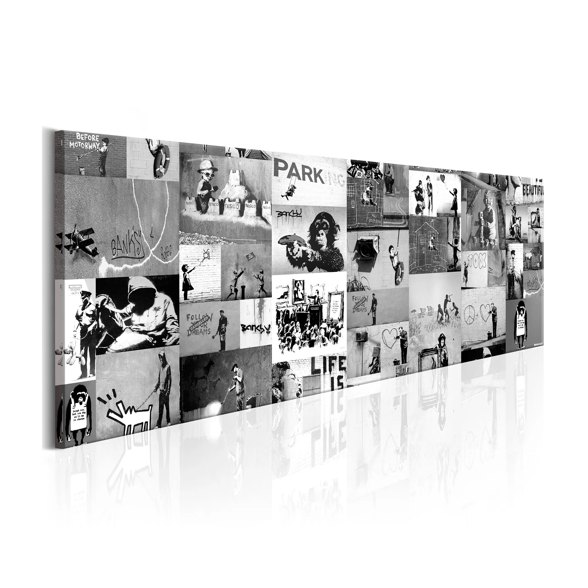 Tavla Arkiio Banksy Graffiti Collage II