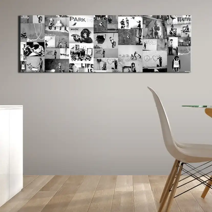 Tavla Arkiio Banksy Graffiti Collage II