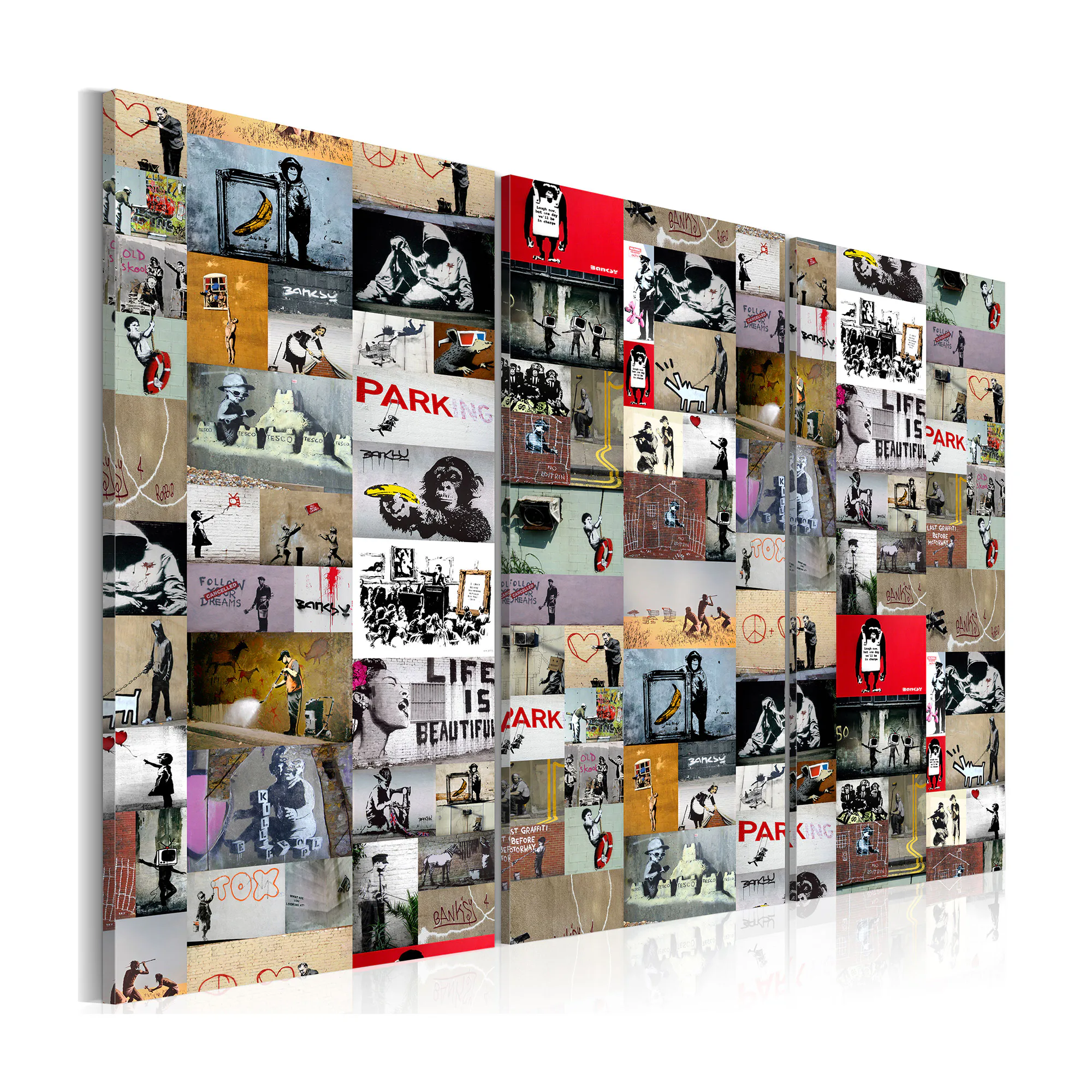 Tavla Arkiio Art Of Collage Banksy III