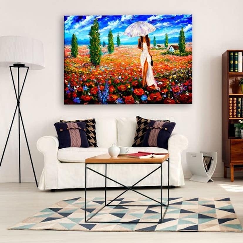 Tavla Arkiio Woman With Umbrella Hos Byggshop Se Tavla Arkiio Woman With Umbrella Hos Byggshop Se
