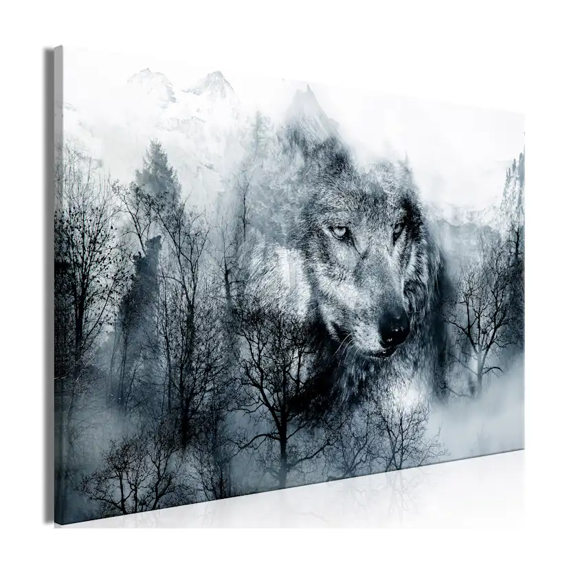 Tavla Arkiio Mountain Predator Svart Och Vit