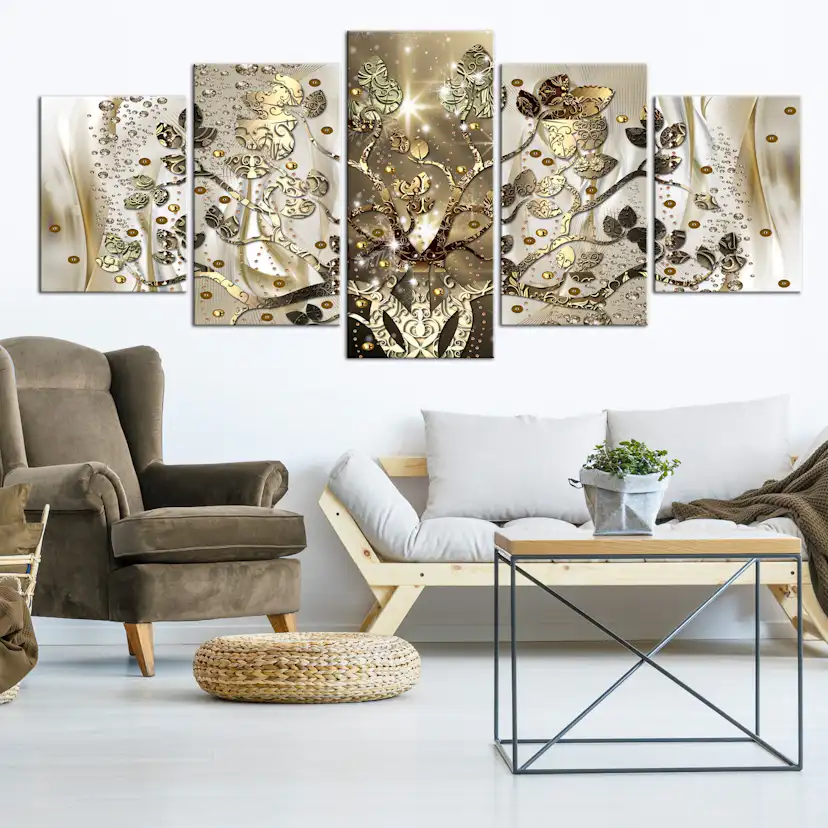 Tavla Arkiio Royal Tree Wide 5 delar 225x100